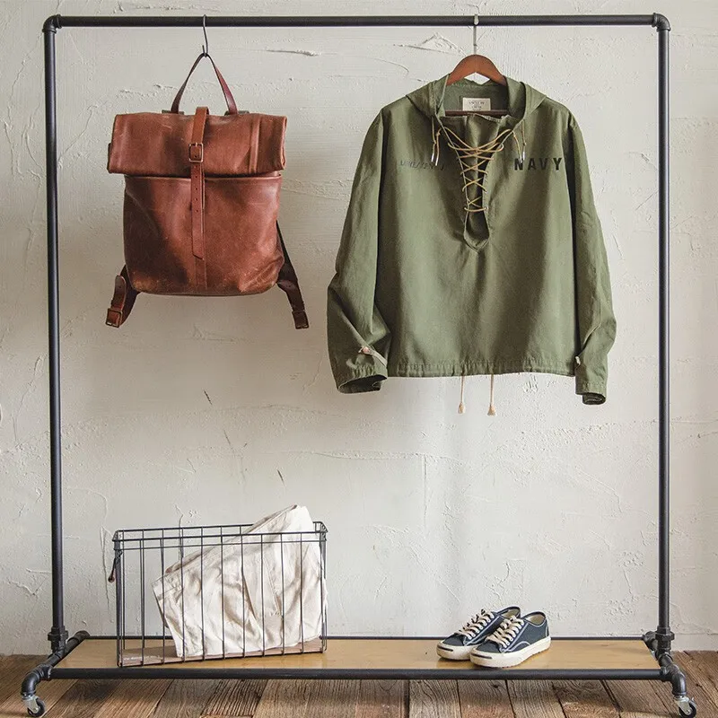 Maden 2026 Spring New Men's Vintage Deck Hoodie - Green Oversized Windproof Parka Jacket Men's Oversized Green Weather-Resistant Parka