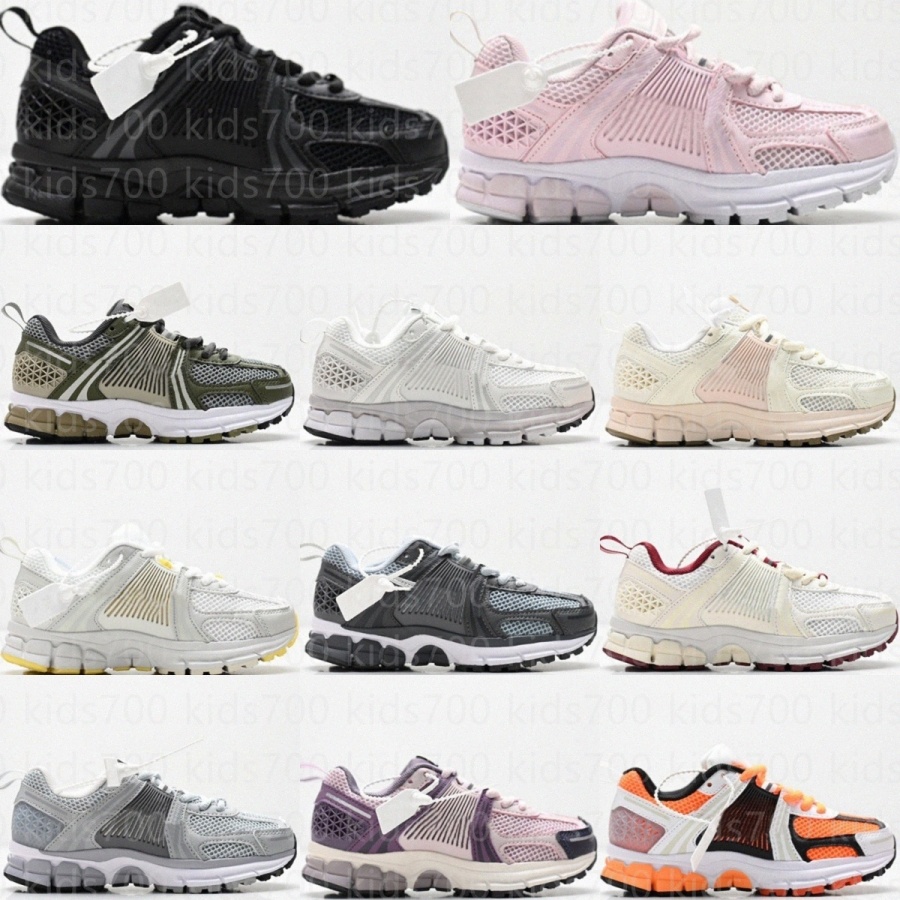 Running Kids Shoes Toddlers RNR Boys Girls Sport Sneakers Children Youth Outdoor v5 Trainers Black White Silver Grey Pink Brown Blue Sail Orange