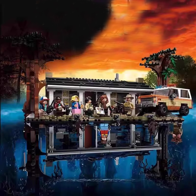 75810 Stranger Things The Upside Down Building Blocks Set Children Toys Children birthday Gift