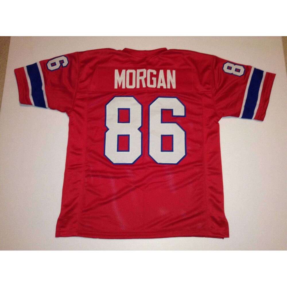 CUSTOM Sewn Stitched Stanley Morgan Red Football Jersey Add any name number size XS-5XL 6XL
