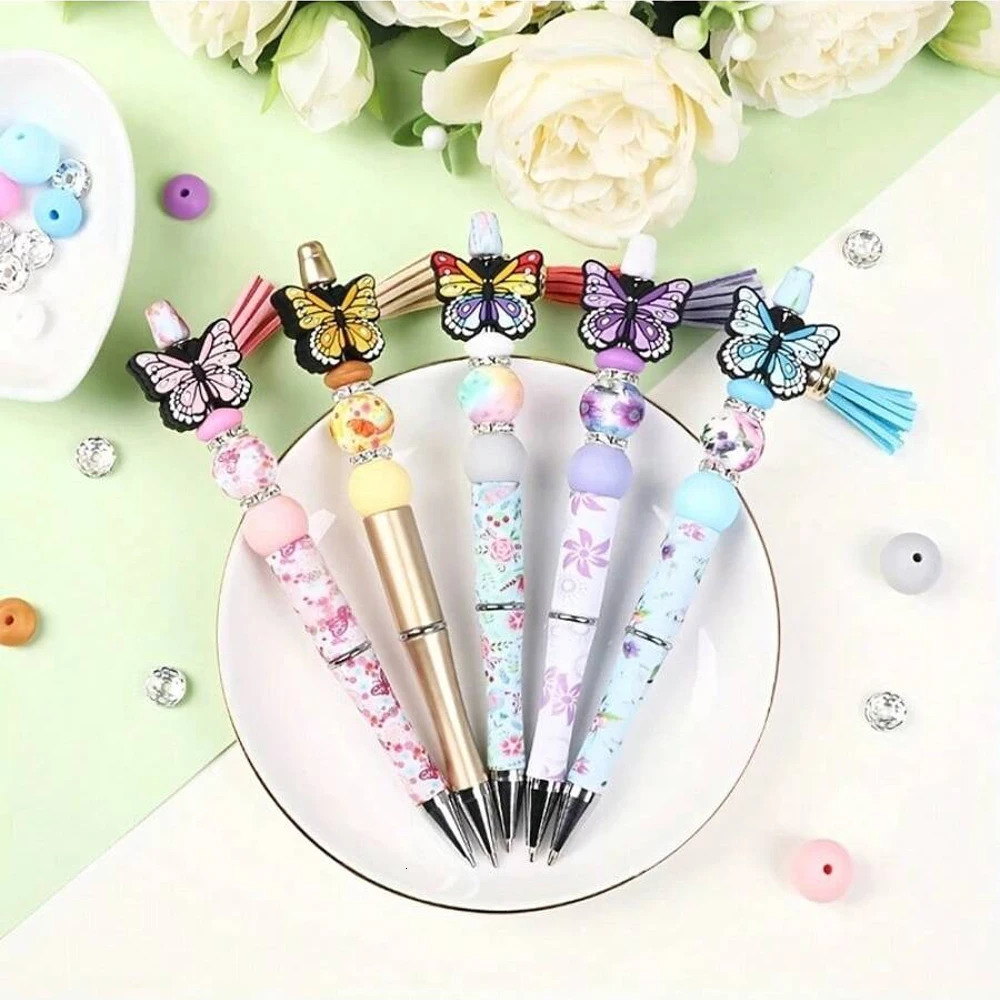 5/38/40PCS Butterfly Silicone Bead Set perfect for DIY handmade keychains necklaces bracelets jewelry pendants etc 260106 - view 3