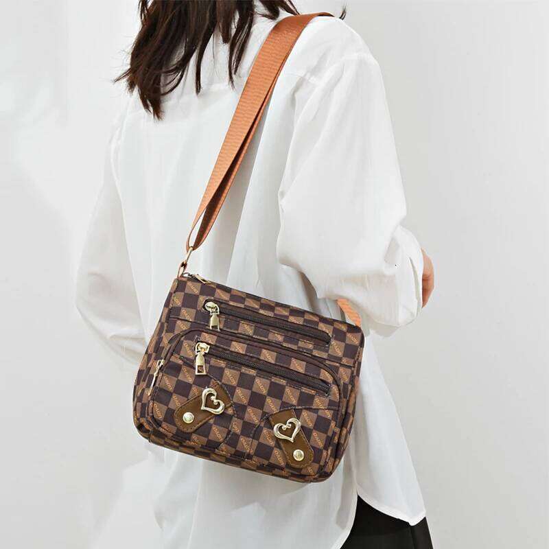 Neutral Style Backpack for Men Women, with Combined Design of Mother's Bag and Shoulder Bag, Featuring a Cross-Body Strap