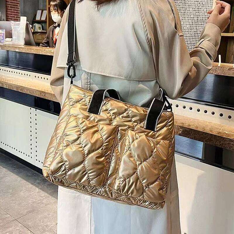 Chic Quilted Shoulder Lightweight Adjustable Strap Casual Multi Color Tote for Daily Commute Functional Bag 1100368158