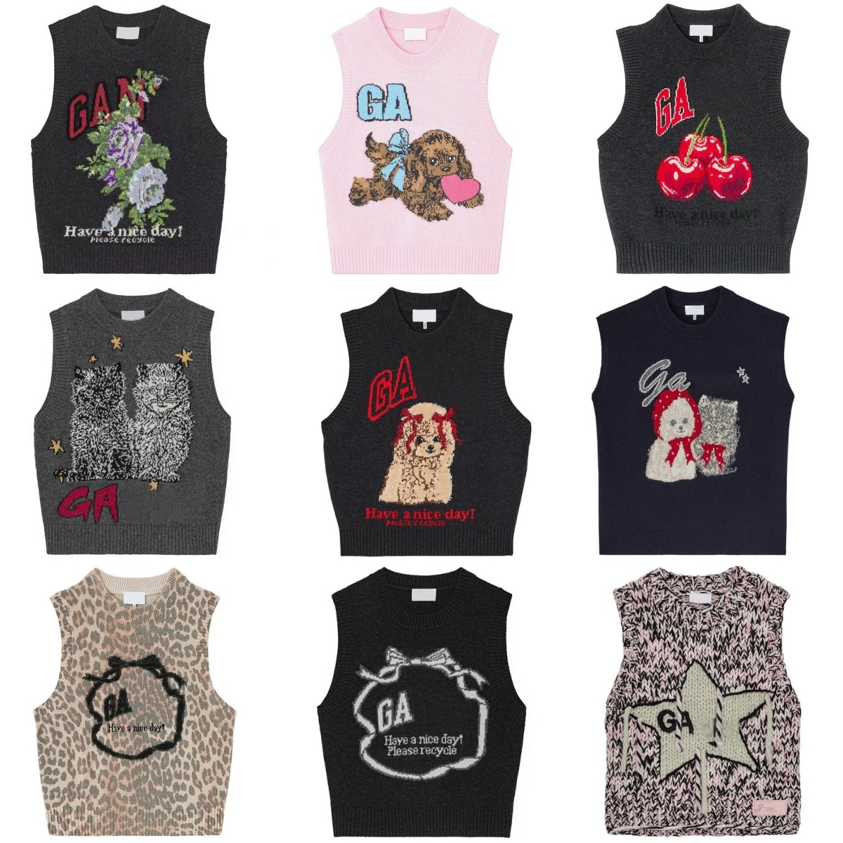 26ss High Quality Wool Vest Women Designer Round Neck Sweaters Pullover Gilet Fashion Vests Tops