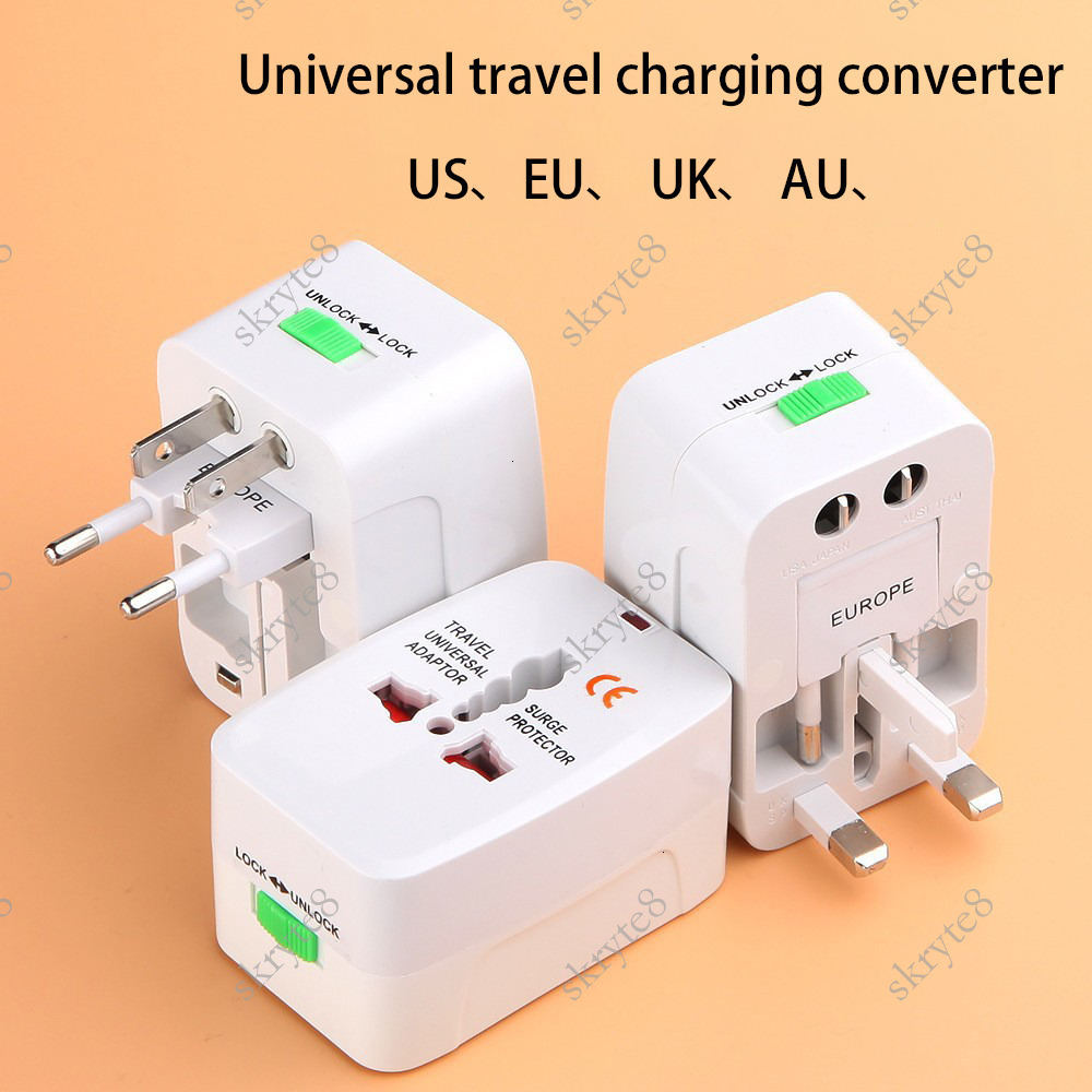 Free shipping new explosion-proof outdoor lighting multi-function flashlight keychain direct charge 288A Fashion Power Plug Adapter