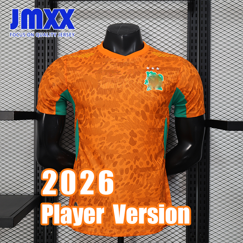 JMXX 26 27 Cote d'Ivoire Soccer Jerseys Home Away Pre Match Training Mens Uniform Jersey Football Man Shirt 2026 2027 Player Version