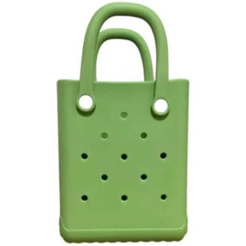 Perforated Foam Tote Handbag with Shoulder Strap DIY Charm Bag for Women Kids Multi-Color L251211B8EQ