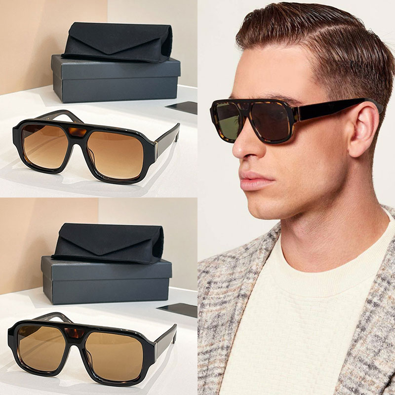Lusso Sartoriale Sunglasses Classic Mens Glasses Acetate Navigation Frame UV Protection Outdoor Driving Style DG4516