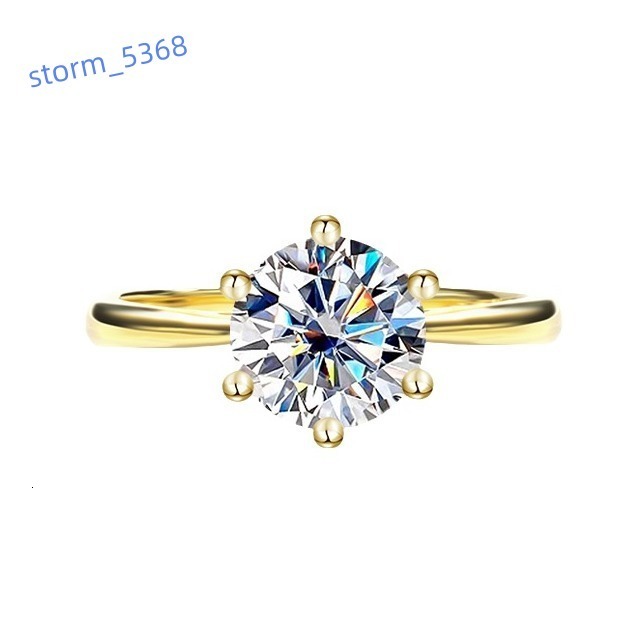 925 Silver Moissanite Ring Simple and Stylish Suitable for Valentines Day Mothers Day Wedding Party Jewelry Gift