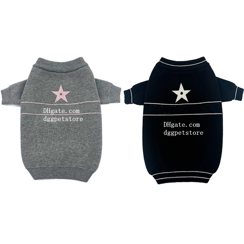 Luxury Dog Clothes Designer Dog Sweater High-End Pet Knit Sweater Exquisite Star Letter Design Premium Fabric Multi Sizes for Small Medium Dogs Luxury Pet Apparel 423