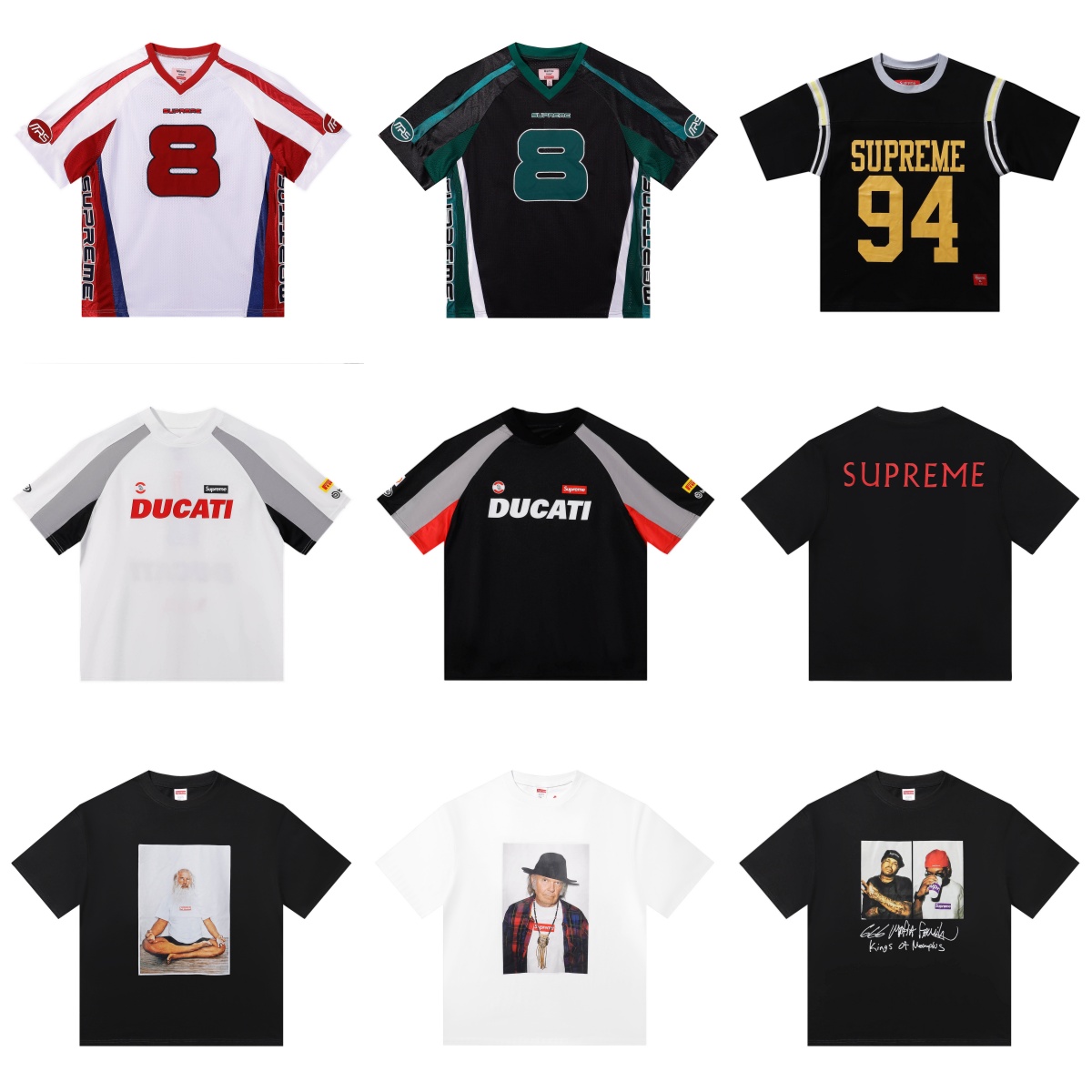 supremely shirt Mens Womens TShirt High-quality Sup X UMB tee shirts football Clothing Loose Tees Tops Man Casual Street Graffiti Short lseeve 100% cotton