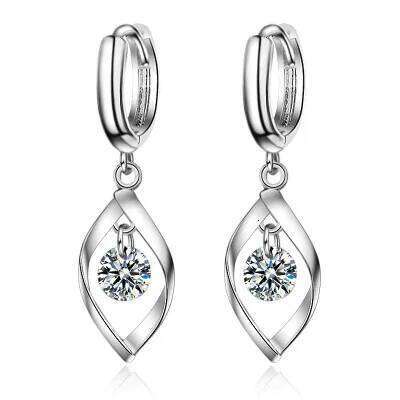 Fashion 925 Silver Needle AAA Crystal Earrings New Style Water Drop Earring For Women Girl Ear Jewelry Brincos Best Gifts