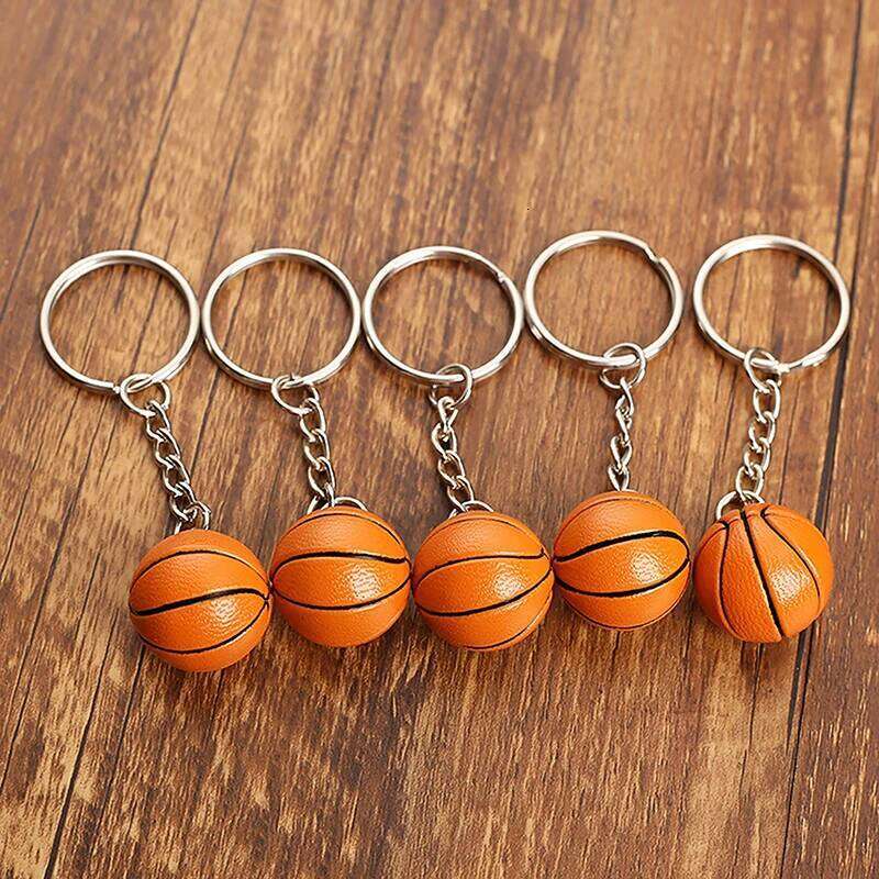 Basketball Soccer Keychain New Fashion Sports Keyring Car Pendant for Favorite Sportsman's Gift Boyfriend Birthday Jewelry XJ260106