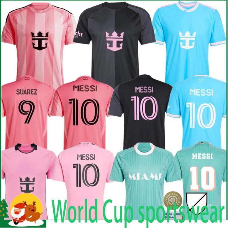 25 26 InterS Miami CF Soccer Jerseys miamikids MESSIS SUAREZ Home Away Football Shirt 2025 2026 miamia SERGIO JORDI ALBA MOTA Jersey Men Kids Kit Women Long