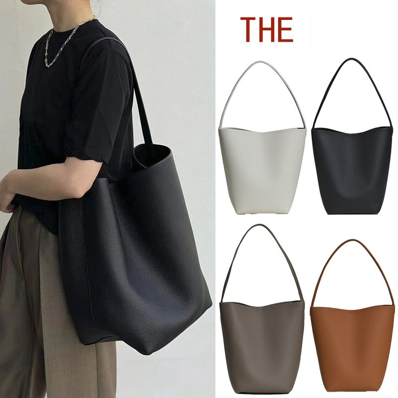 High-quality Niche Designer Bucket Bag, Genuine Leather, Large Capacity Women's Bag, Designer Bag, Soft Leather, Daily Commuting Tote, Light Luxury Shoulder Bag