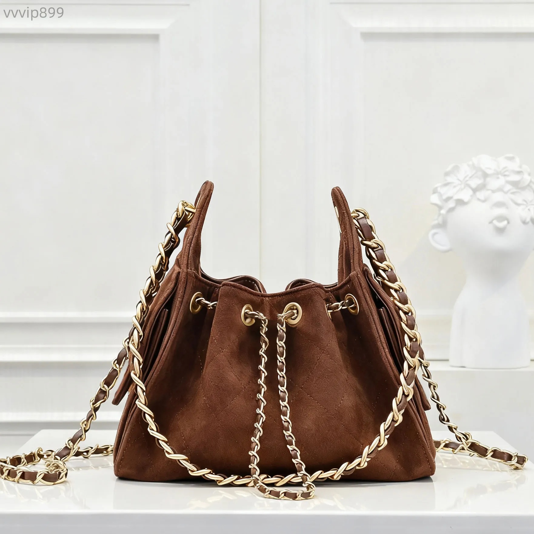 10a Designer Suede Bag Mini Chain Bucket Bag 25c Hobo Bag Women's Shoulder Bag Cross body Bag Brown Handbag Underarm Bag Drawstring Tote Nano Bag Weekend Handbag