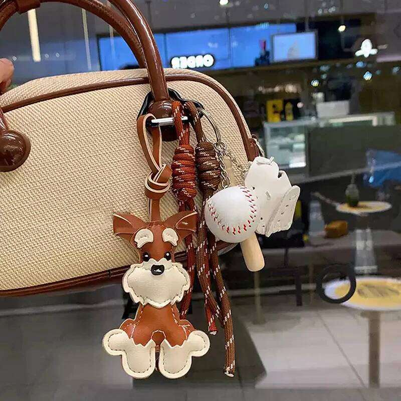 Cartoon Dog Keychains For Women Y2k Bag Pendant Couple Car Key Chains Jewelry Gift Decoration Accessories XJ260106