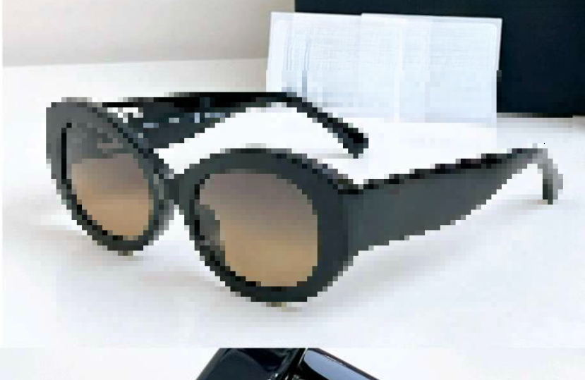 sunglasses Fashion glasses oval frame sunglass womens anti-radiation UV400 Polarized lenses mens retro eyeglasses With box