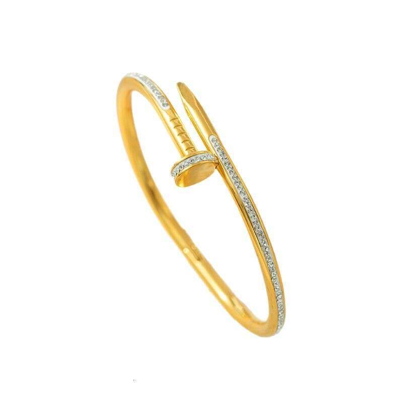 2025 Titanium Steel Fashion Personality Simple Electroplated Tiktok Live Hot Bracelet For Women