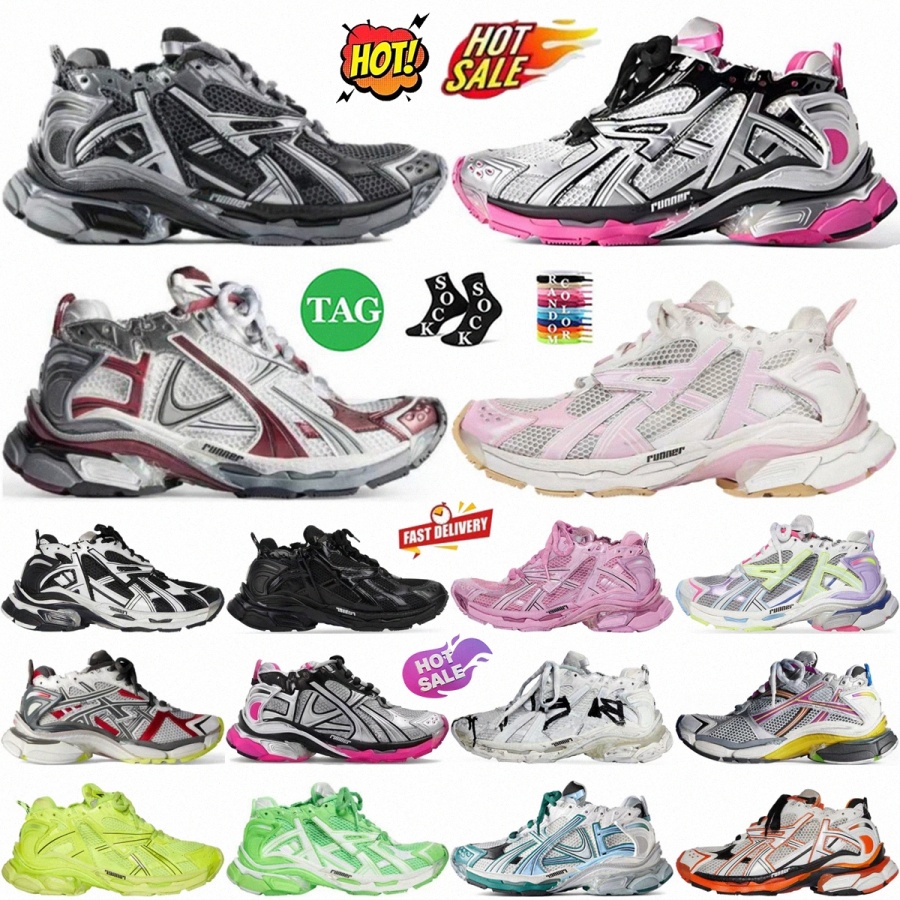 runners 7.0 runner designer shoes sneakers women mens shoe multicolor black blue grey white fluo orange fluorescent yellow pink beige burgundy green R m3XK#