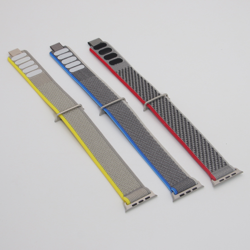 Nylon suitable for Apple iWatch 8 Ultra adjustable nylon woven loop strap