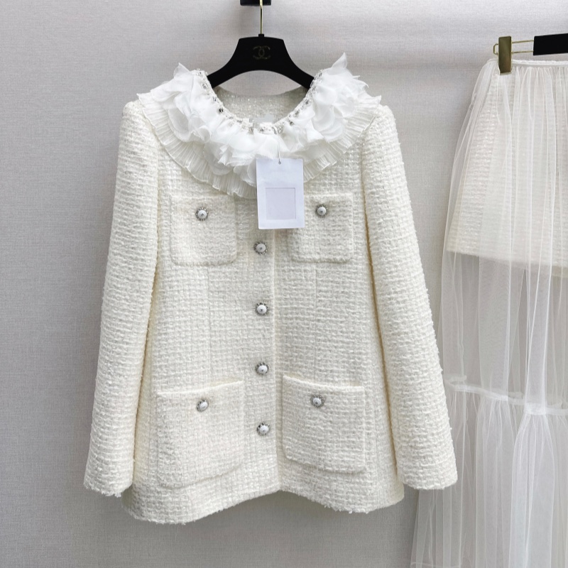 Dresses women's Designer dresses for woman luxurious two Piece Dresses spring-autumn style French noblewoman chic woolen short jacket coat + short skirt set H29