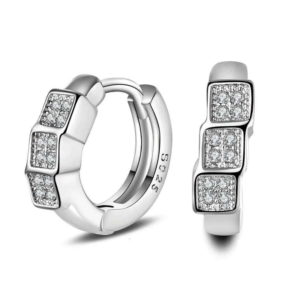 Luxury 925 Sterling Silver Stud Boucle Oreille AAA Zircon Design Earrings for Women Jewelry Ed29 Brincos Pendientes