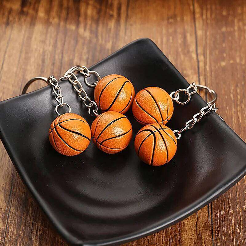 Basketball Soccer Keychain New Fashion Sports Keyring Car Pendant for Favorite Sportsman's Gift Boyfriend Birthday Jewelry XJ260106
