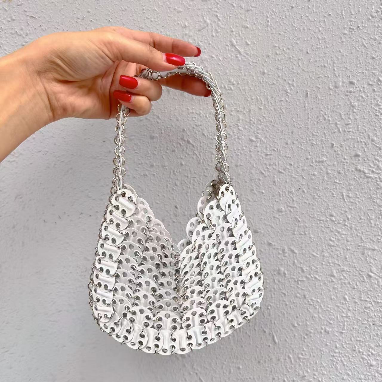 Sparkling Women'S Shoulder Bag Popular Metal Chain Crossbody Bag Chain Glitter Bag