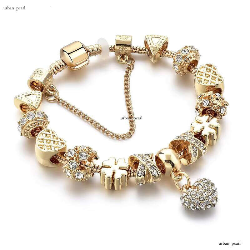 VVS Moissanite Best Giffit Charm with Purple Austrian Rhinestones, Fashionable Jewelry, DIY Women's Gold Bracelet