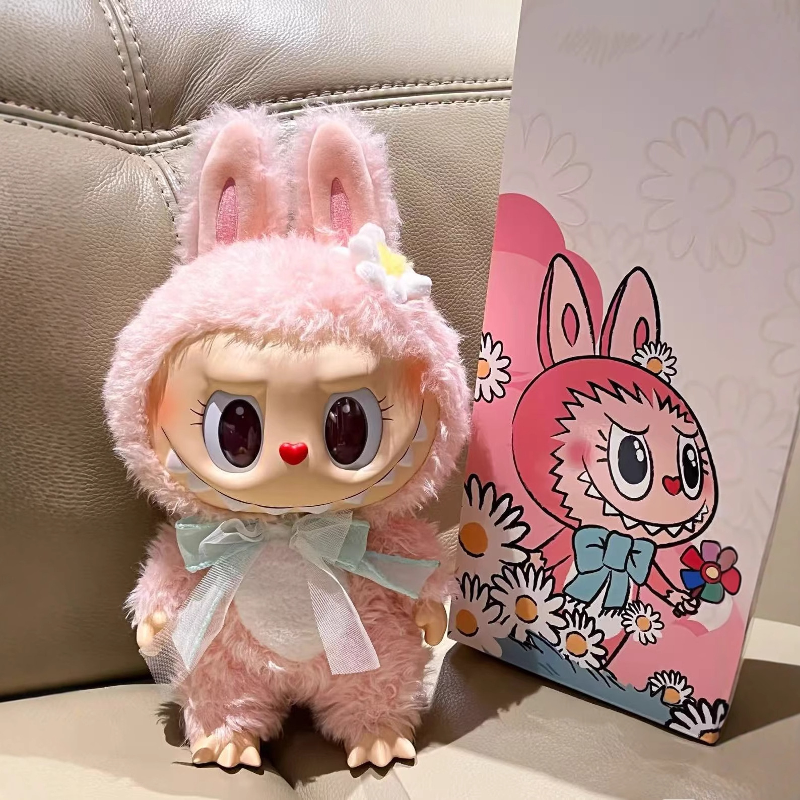 38cm MOKOKO Sweetheart Series V1 Close to Sweet Vinyl Figure Vibrant Mini Plush Toy Plush Doll Vinyl Keychain Mokoko for Gift