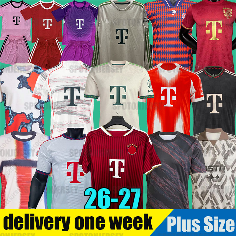 bayerns jerseys kit GORETZKA bv b trikots BAYERNS GNABRY MUNICH KIMMICH football shirtS bayernmunich 25 26 Kids set 125 Year Oktoberfest man soccer jersey