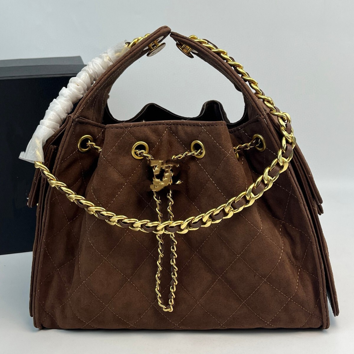 Top quality Designer BagsXiaoxiangjia 2025 Spring New Drawstring Multi-Pocket Hobo Hippie Bag Bucket Bag Crossbody Shoulder Bag