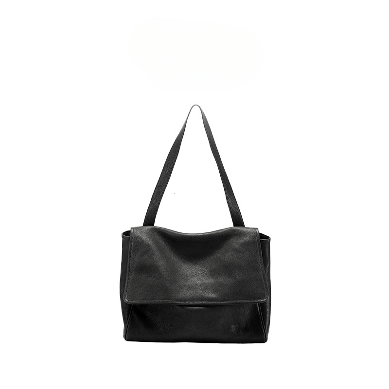 Designer Flip up Postman Bag for Women, Retro Versatile Commuter, Large Capacity Head Layer, Plant tanned Cow Leather Bag, Crossbody, Leisure Versatile Luxury Bag