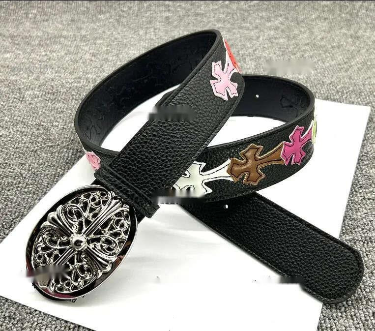 chromeity hearts Belt Designer Classic High Quality Western Cowboy Popular Belts Womens Belt Vintage High Street Hip Hop Popular Fashionable Belt Gifts 3d9