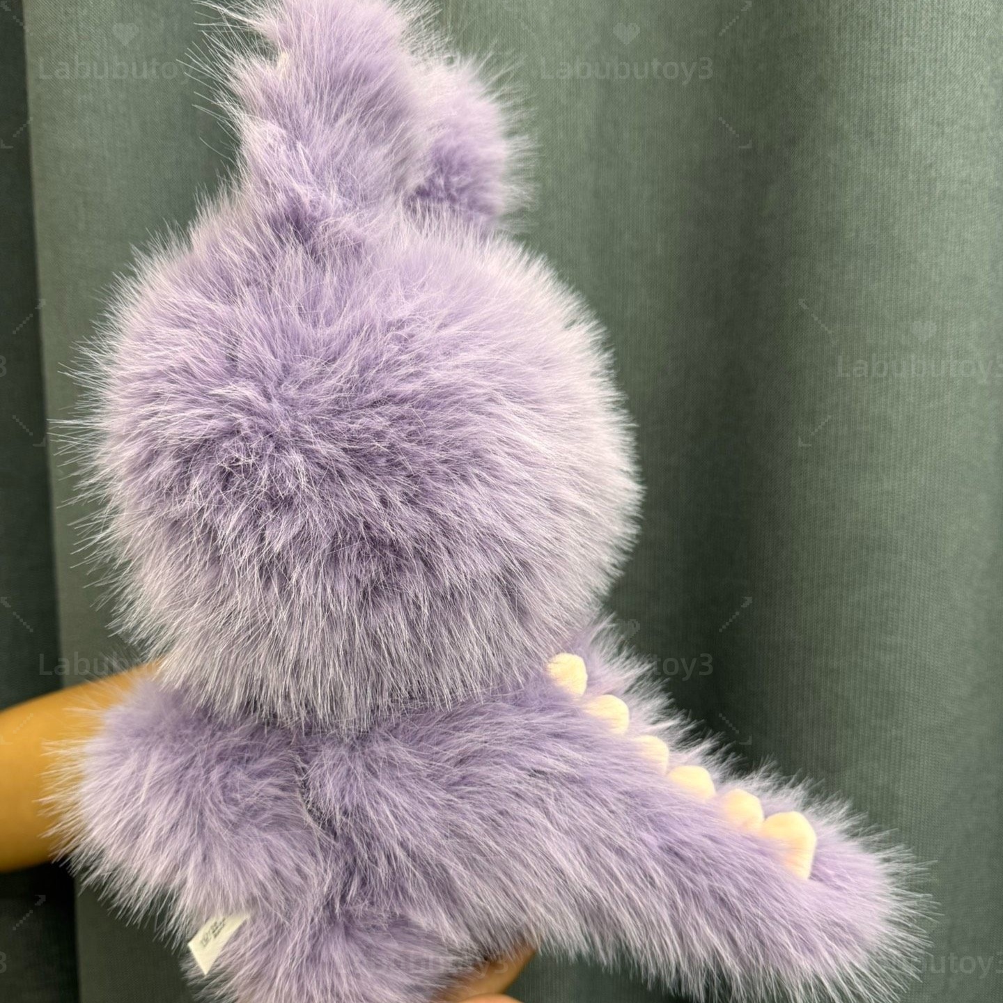 The Monsters 38Cm Purple Labubu Plush Doll Zimomo Angel With Vinyl Face Colourful Fur For Gifts