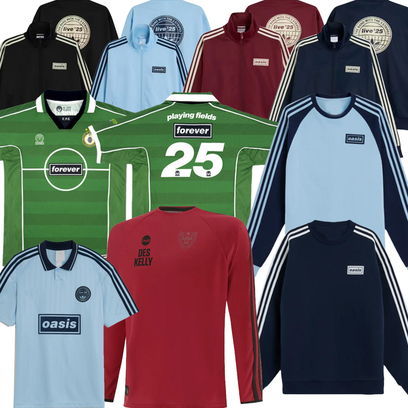 Oasis LPFF Lovers FC 2025 2026 Oasis Tour Jacquard Football Jersey Shirts Kit 25 26 Home Away Third Bohemians BLACK GUINNESS Soccer Jerseys Oasiss Live top