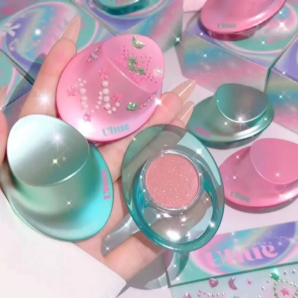 Bestseller Uhue Eye And Cheek Blush Cream,Fine Mist,One Cream Multi-Purpose Mouth,Red Lip Glaze,Eye shadow ddmyHappy