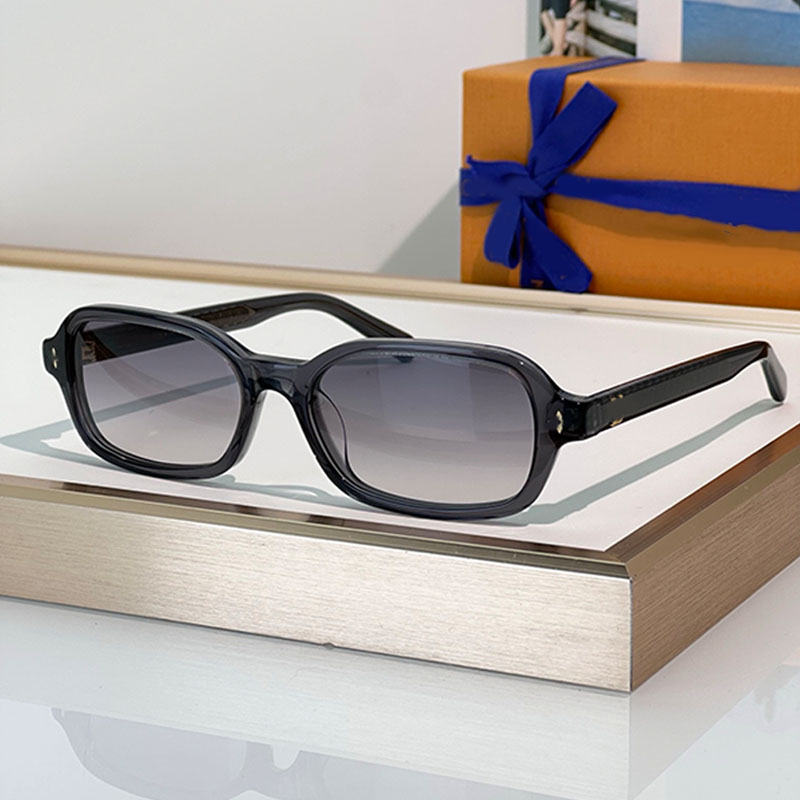 Italian designer New Acetate Mens Womens Aura rectangle Fashion Sunglasses UV400 Luxury Brand Design High Quality Outdoor Vacation Z3046 Sun Glasses