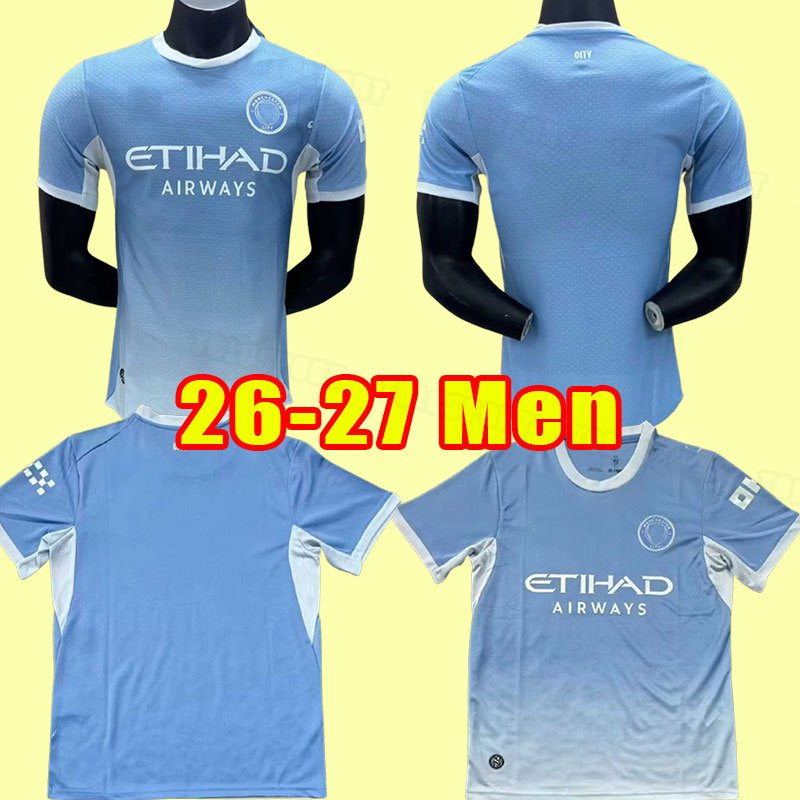 MAN CITY 3XL 4XL 26 27 HAALAND SOCCER JERSEYS GREALISH MAHREZ player version DE BRUYNE FODEN 2026 2027 football tops shirt uniform KOVACIC home away men kids kits