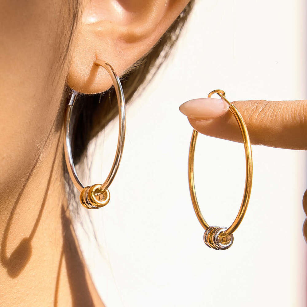 1 Stainless Earrings Luxury earring High end Feel Hoop Earrings Ins Style Titanium Steel Jewelry gift