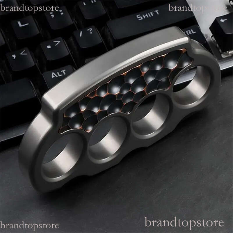 TC4 Titanium Anti-slip Patch knuckle dusters self defense Knuckle Duster Outdoor Broken Window Self-defense EDC Tool