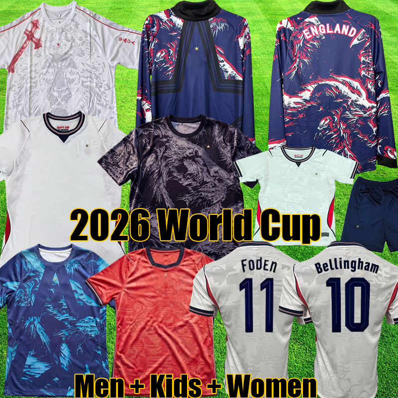 2026 ENGLAND Football shirt SAKA FODEN kit BELLINGHAM PALMER ENGLANDS Soccer Jerseys Goalkeeper Long Sleeve Men Women Kids kits S 4XL