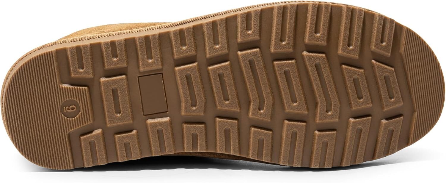 Ddmybear Men S Winter Snow Fuzzygo Cozy Suede Leather Cold Weather Warm Outdoor Casual Ankle Boots