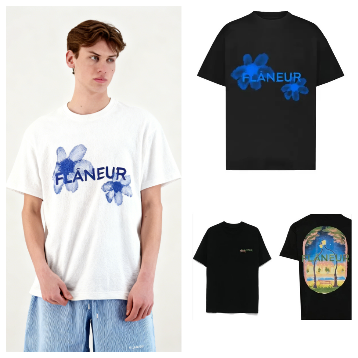 Men's T Shirts Summer Flaneur Homme Floral Graphic Brand Pattern Printed T-shirts Luxury Pure Breathable Comfortable And Loose Top For Men And Wo