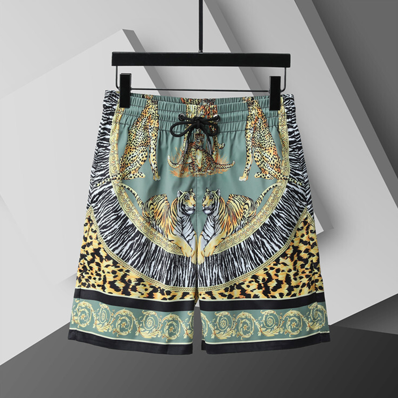 Mens Summer Beach Board Shorts Letter Pattern Print Breathable Fabric for Sports Surfing Asian size M-3XL