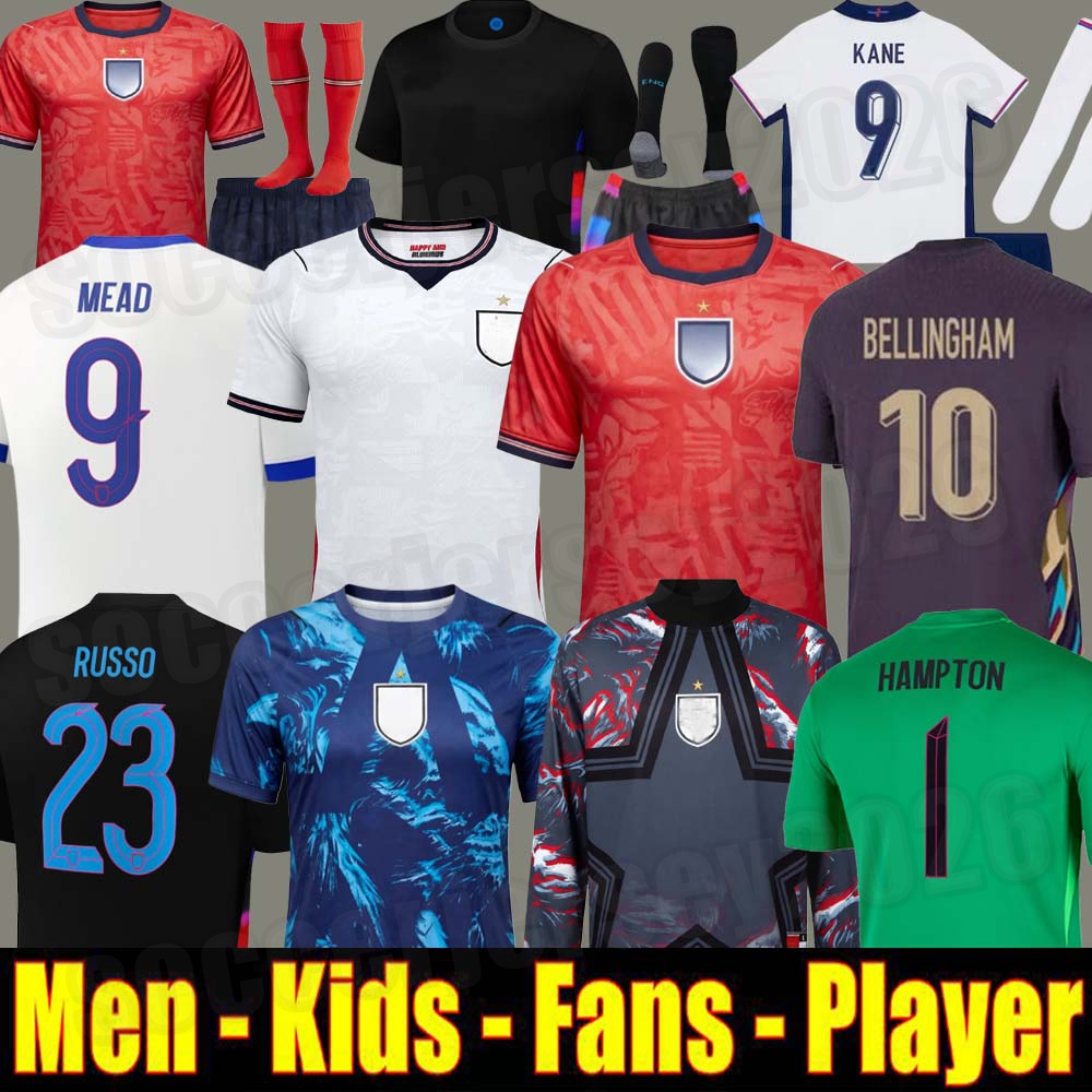 2025 EnGLaNdS Soccer Jersey Men Kids KANE BELLINGHAM RASHFORD RICE FODEN GORDON TONEY PALMER PICKFORD Football Shirt Soccer Uniforms WOMEN 2026 RUSSO World Cup