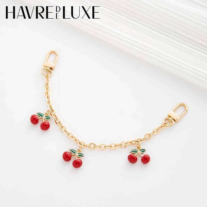 Fashion cherry for women's decoration extension chain bag accessories XJ260106