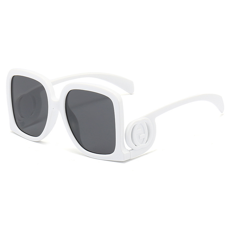 New Fashion Square Large Frame Personality European and American Runway Luxury High-end Ins Internet Celebrity Same Style Sunglasses Trend
