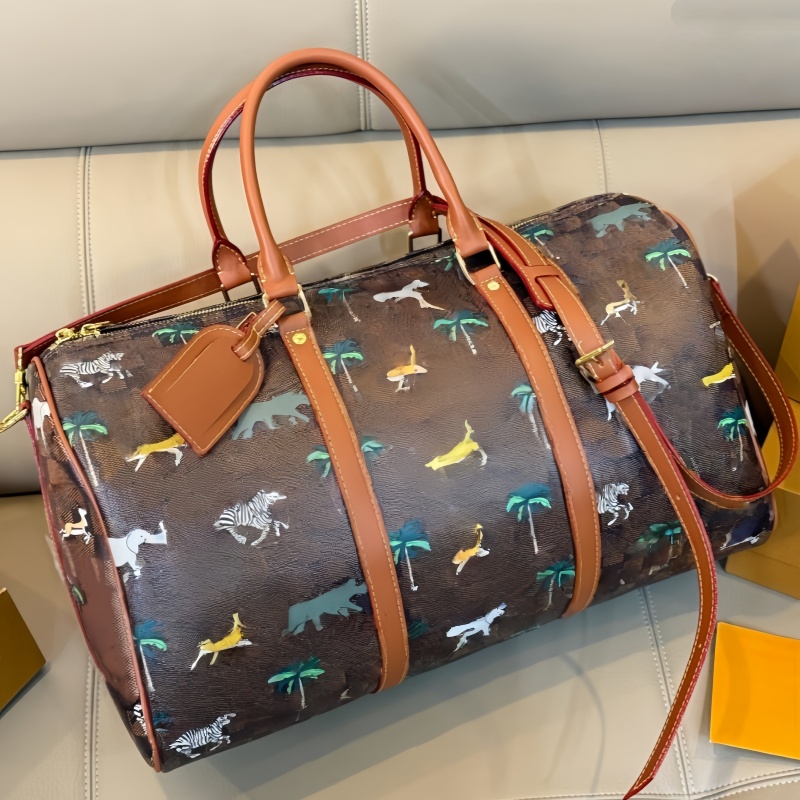 26ss 10A Travel bag leather handbag top designer bag retro crossbody bag practical commuter bag large capacity shoulder